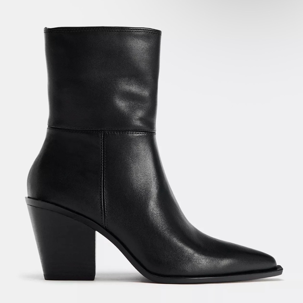 Zara Black Women's Ankle Boots - Picture 9 of 12